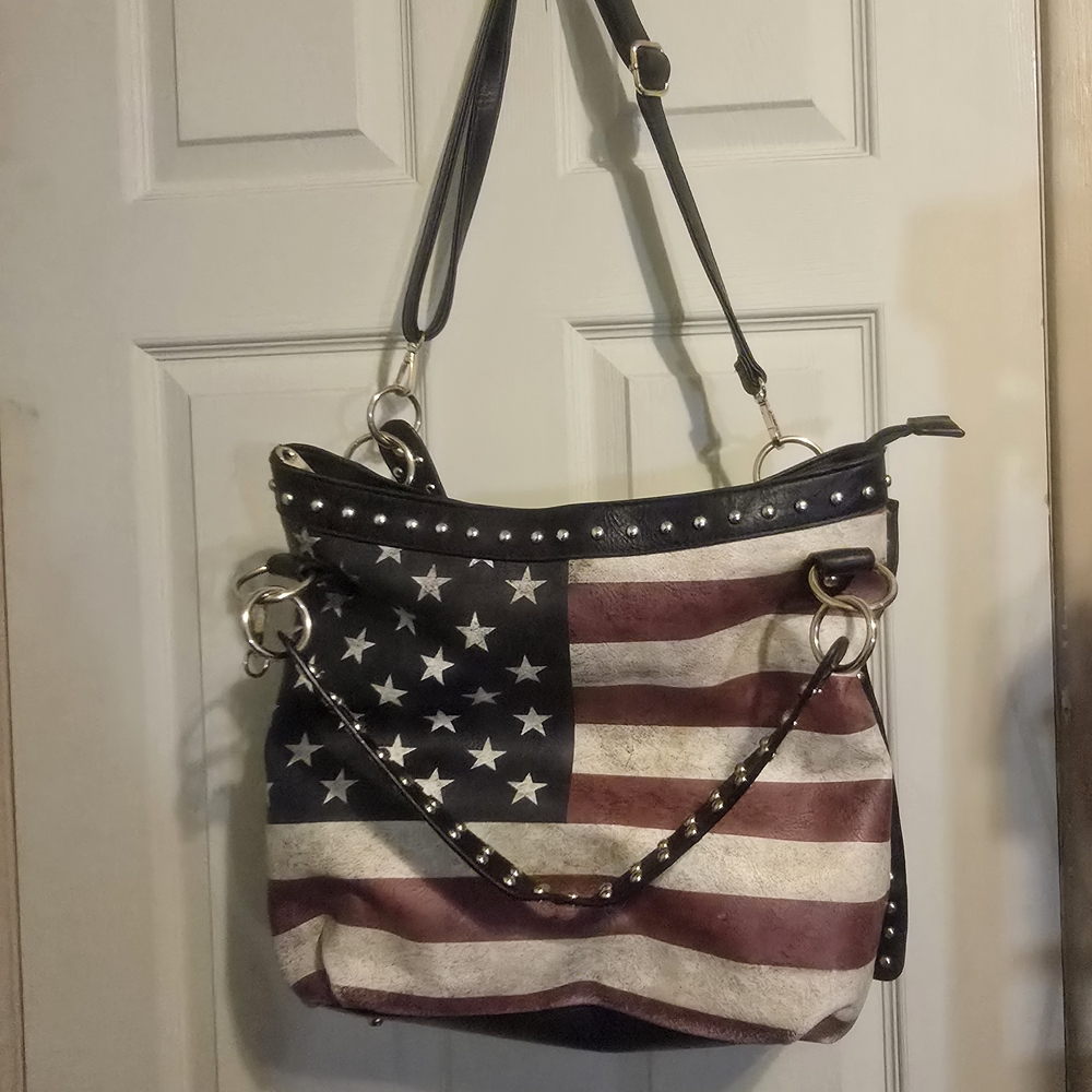 Stylish American Flag Shoulder Bag